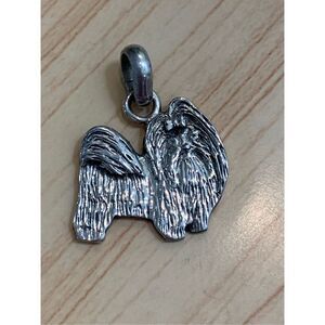 .925 ShihTzu Dog Sterling Silver Jewelry Charm #family pet
